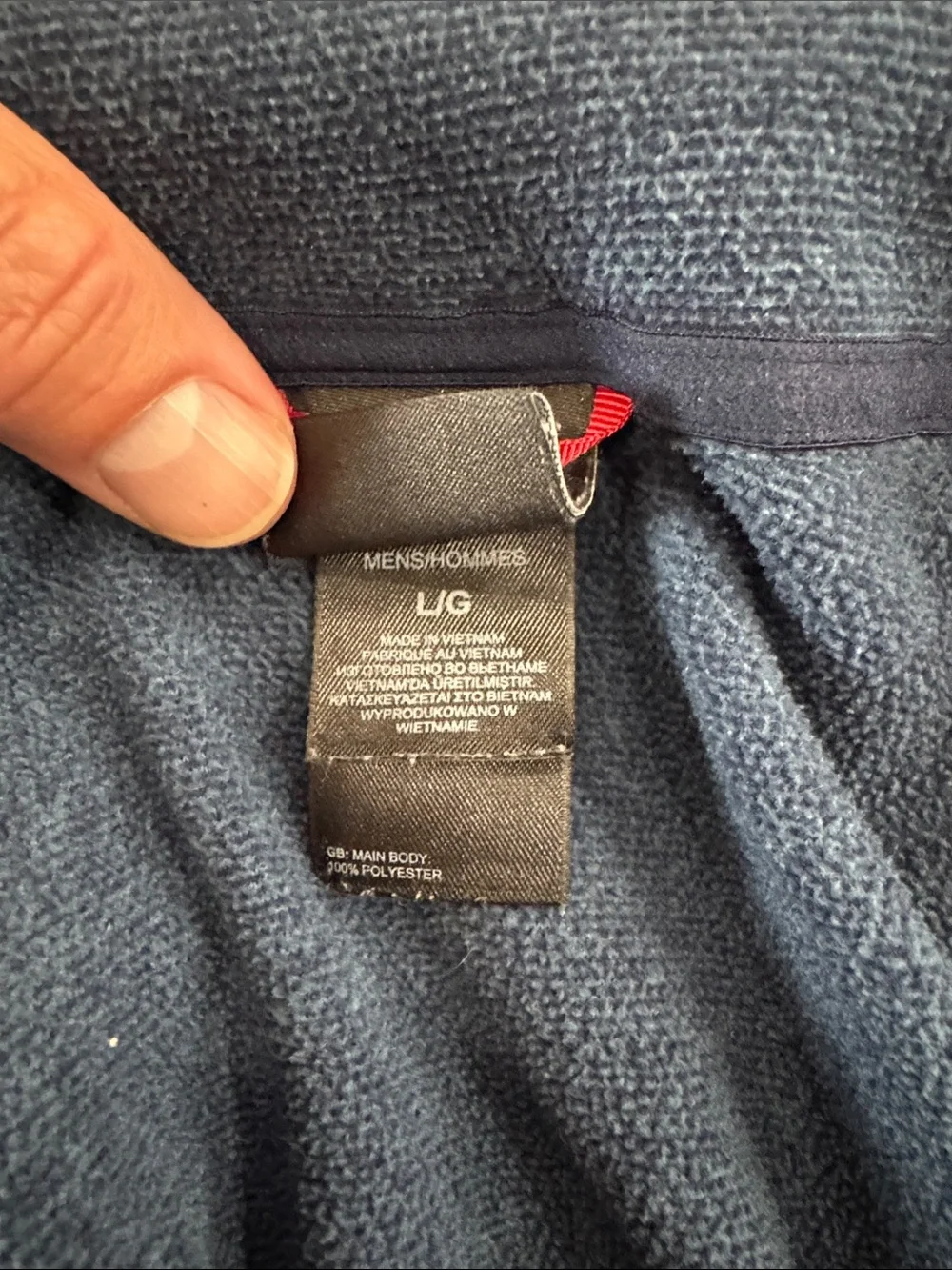 The North Face Men's Navy Half-Zip Fleece Pullover